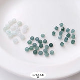 Natural Jade Beads Bucket Abacus Loose DIY Bracelet Material