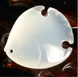Natural Jade Fish Pendant for Women
