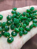 Green Jade Earrings with 925 Sterling Silver Jewelry for Women