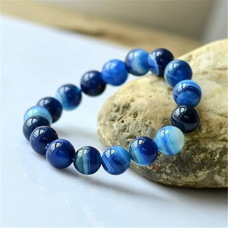 Jade Sea Treasure Hand String Agate Bracelet