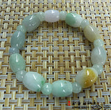 Natural Ice Jadeite Beaded Bracelet for Men and Women