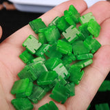 Natural Jadeite Coin Beads 10mm Green Jade Bracelet Fitting DIY