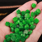 Genuine Green Jadeite Four-Leaf Flower DIY Bracelet - Women's Jade Bangle