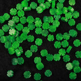 Genuine Green Jadeite Four-Leaf Flower DIY Bracelet - Women's Jade Bangle