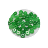 Natural Jadeite Hand-Carved Scattered Beads DIY Green Jade Bracelets Fitting