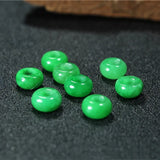 Natural Jadeite Carved Beads DIY Green Jade Bracelet Fitting Bangle