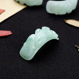 Natural Jadeite Handcarved Brave Troops Beads DIY Jade Accessories