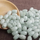 Natural Jadeite Hollow Rice Beads DIY Jade Bracelets Necklaces