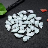 Jadeite Handcarved Small Fish Beads DIY Jade Accessories