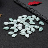 Natural Jadeite Handcarved Water Droplets Beads DIY Jade Bracelets Necklace
