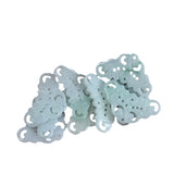 Natural Jadeite Jade Flower Beads DIY Bracelets Necklace Accessories