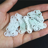 Natural Jadeite Jade Flower Beads DIY Bracelets Necklace Accessories