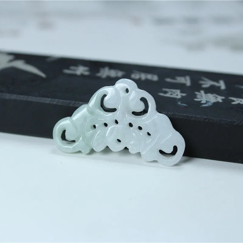 Natural Jadeite Jade Flower Beads DIY Bracelets Necklace Accessories