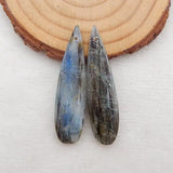 Kyanite Earring Beads Pair, DIY Semiprecious Stone Jewelry