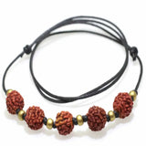 Natural Rudraksha Gemstone Beads Necklace Lucky Seven Chakras