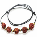 Natural Rudraksha Gemstone Beads Necklace Lucky Seven Chakras