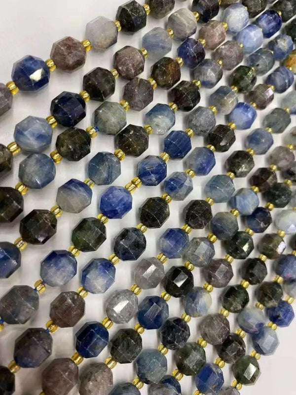 Natural Kyanite Stone Lantern Beads DIY Crystal Semi-finished Accessories