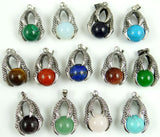 Lapis Tiger Eye Quartz Mix Gemstone Pendants for Women Jewelry 10PC