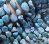 Irregular Larimar Stone Beads Loose for DIY Bracelet Necklace
