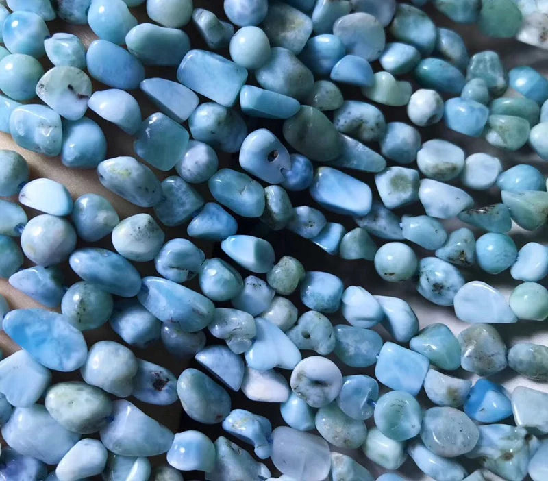 Irregular Larimar Stone Beads Loose for DIY Bracelet Necklace