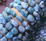 Irregular Larimar Stone Beads Loose for DIY Bracelet Necklace