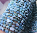 Irregular Larimar Stone Beads Loose for DIY Bracelet Necklace