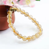 Natural Blonde Titanium Crystal Bracelet Fine Jewelry Holiday Gift