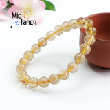 Natural Blonde Titanium Crystal Bracelet Fine Jewelry Holiday Gift