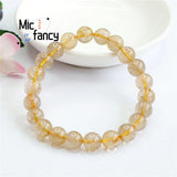 Natural Blonde Titanium Crystal Bracelet Fine Jewelry Holiday Gift