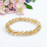 Natural Blonde Titanium Crystal Bracelet Fine Jewelry Holiday Gift