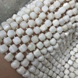 Natural Moonstone Faceted Cube Beads 6-7mm 7-8mm for Jewelry Making