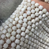 Natural Moonstone Faceted Cube Beads 6-7mm 7-8mm for Jewelry Making