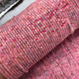 Morganite Cube Faceted Beads 2.5mm for Jewelry Making