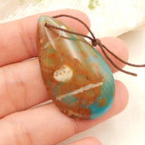 Natural Opal Drilled Pendant Bead 40x23mm