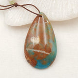 Natural Opal Drilled Pendant Bead 40x23mm