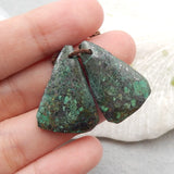 Natural African Turquoise Drilled Earring Beads 27x18x4mm