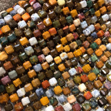 8-8.5mm Oceania Jade Cube Faceted Beads for Jewelry Making