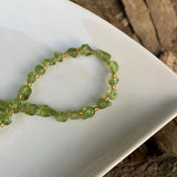 Olivine Bracelet Beads Gemstone Jewelry