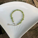 Olivine Bracelet Beads Gemstone Jewelry