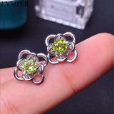 Olivine Earrings 925 Sterling Silver Women's Promotion