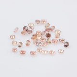 Orange Sapphire Round Ring - Inlaid Stone Jewelry