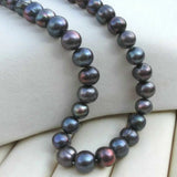 Peacock Tahitian Baroque Pearl 14k Necklace Meditation Wrist All Saints' Calming