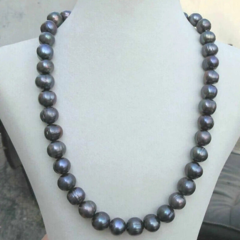 Peacock Tahitian Baroque Pearl 14k Necklace Meditation Wrist All Saints' Calming
