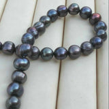 Peacock Tahitian Baroque Pearl 14k Necklace Meditation Wrist All Saints' Calming