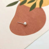 Natural Pearl S925 Silver Needle Stud Earrings