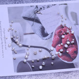 Bohemia Natural Pearl Necklace for Women Wedding Party