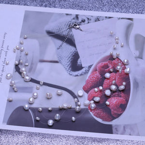 Bohemia Natural Pearl Necklace for Women Wedding Party