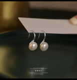 Pearl Stud Earrings for Women Freshwater Pearls Plated