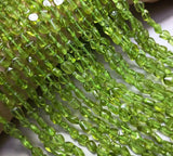 Natural Peridot Stone Irregular Beads Green Loose Perle Turmaline