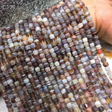 5-5.5mm Cube Faceted Agate Beads for Jewelry Making
